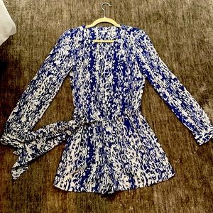Blue and white romper!